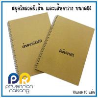 ราคา สมุดริมลวดปกคร๊าฟ มีเส้นและเส้นตาราง ขนาด A4 สมุดสันห่วง ปกน้ำตาล เนื้อถนอมสายตา (29854718568)