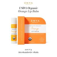 ราคา Znya Organics USDA Organic Orange Lip Balm 4 g. ลิปบาล์มออร์แกนิก กลิ่นส้ม (24910378976)