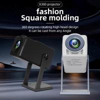 ราคา โปรเจคเตอร์ขนาดเล็ก โปรเจคเตอร์ K300 WiFi โปรเจคเตอร์ภาพยนตร์ 1920*1080P HD รองรับหน้าจอมือถือแชร์ 4k โปรเจคเตอร์ (42560600276)