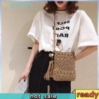 ราคา [givenchy1.th] กระเป๋าสะพายพู่สีทึบผู้หญิงทอชายหาดกระเป๋าสะพายข้างลําลอง (26893223164)