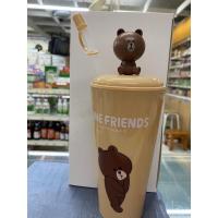 ราคา กระบอกน้ำ22oz.Collection Line Friends สีครีม ของสะสมจาก7-11 (22514346381)