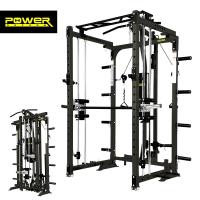 ราคา POWER REFORM สมิทแมชชีน รุ่น FVS พับได้ ประหยัดพื้นที่ พร้อม Crossover ในตัว Foldable Smith Machine (6646476577)