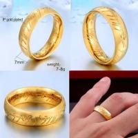 ราคา แหวนผู้ชาย / ผู้หญิง Lord Of The Rings สําหรับเด็กผู้ชาย / Girls Gold / Gold (42755712317)