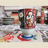 ราคา ถ้วยทรงสูงลายเบญจรงค์ Kiyohide มือสองสภาพดีนำเข้าจากญี่ปุ่น (9511277577)