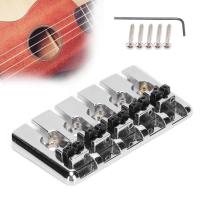 ราคา Audiohome.th Matybobe 5 String Bass Bridge กีตาร์โลหะ Hard Tail Saddle อุปกรณ์เสริมดนตรีสำหรับมือเบสไฟฟ้า (54950105040)