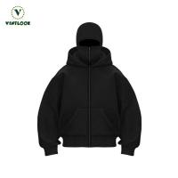 ราคา เสื้อฮู้ดซิปรูปแบบพังก์ มีฮู้ดคู่และซับในจากผ้าฟลีซ สไตล์สำหรับผู้ชาย (45002280577)