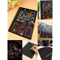 ราคา สมุดกระดานดำสีรุ้ง Rainbows Scratch paper (379941123)