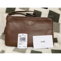 ราคา Coach F87587 Double Zip Wallet In Polished Pebble Leather Imitation กระเป๋าสตางค์