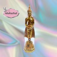 ราคา พระปางถวายเนตร (วันอาทิตย์) 3นิ้ว ทองเหลืองขัดเงาเกรดA (9499274429)