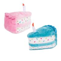 ราคา ZippyPaws NomNomz - ของเล่นสุนัขตุ๊กตา Squeaky เค้กวันเกิด (27265956015)