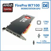 ราคา การ์ดจอทำงาน AMD Firepro W7100 8GB Used Workstation graphic card CAD Solidworks NX (20670780438)