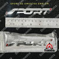 ราคา Omextra 3D สัญลักษณ์รถยนต์ SPORT Sticker SPORT 3D สติ๊กเกอร์สัญลักษณ์รถยนต์ (7180980515)