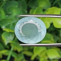 ราคา พลอย อความารีน Aquamarine 13.05 กะรัต (Cts.) พลอยแท้ อัญมณีมงคลประจําวันเกิด เครื่องประดับพลอย (45204213078)