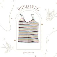 ราคา [PRELOVED] เสื้อสายเดี่ยวลายทาง Bershka (29115292937)