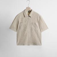 ราคา เสื้อเชิ้ตซิปโลหะลายตารางป้องกันการยับ Highway (Menswear) Morgan (28237035116)