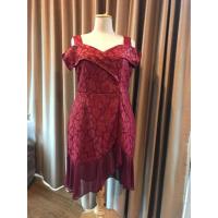 ราคา เดรสสาวอวบอ้วน เสื้อผ้าไซส์ใหญ่ (เดรสลูกไม้ อก 40-48) สีแดง (5732622744)