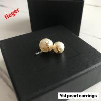 ราคา Saint Laurent% New! Ysl Pearl Earring (️เช็คสต็อคสอบถามก่อนสั่งอีกทีนะคะ) (28865843613)