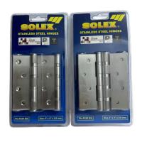 ราคา บานพับสแตนเลส SOLEX No.4324ss ขนาด 4"x3" หนา2.0mm (แพ็คละ3ตัว , แพ็คละ4ตัว) (23169157090)