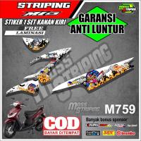 ราคา MESIN MASS Striping- YAMAHA MIO SMILE SPORTY MOTORCYCLE STRIPING STICKER 110 CC MOTORCYCLE STICKER VARIATIONS SPORTI SMILE SEMI FULL BODY MOTIF ผิวมันพิมพ์รูปลอกเกรดยานยนต์เครื่อง (29081217644)