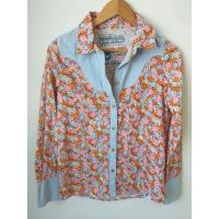 ราคา เสื้อเชิ้ตลาย.rOxY.มือ2 สภาพดี มีตำหนิรอยเปื้อนตามรูปค่ะ (r23) (24664139018)