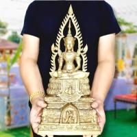 ราคา สมเด็จองค์ปฐมปางชนะมาร วัดท่าซุง ประทับบัลลังก์ภูษาราหูฐานเป็นองค์พระแม่ธรณี(หน้าตัก5นิ้ว สูง35ซม.)เนื้อทองเหลือง B (14787450614)