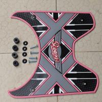 ราคา แผ่นยางพักเท้าอย่างดี ไม่ลื่น สีชมพู ลายXX แต่ง มอไซค์ ปี2012-2020 honda scoopy i (18096283563)