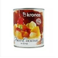 ราคา โครนอส ฟรุตคอกเทลในน้ำเชื่อม 820 กรัม - Fruit Cocktail 820g Kronos brand (18811962437)