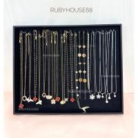 ราคา ถาดกํามะหยี่สวยงามราคาถูกสําหรับสร้อยคอและสร้อยข้อมือ บ้านทับทิม68 (43163514902)