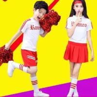 ราคา ชุดเชียร์ลีดเดอร์ หญิงชาย ผ้าสแปนเด็กซ์ สีขาวแดง เหลืองน้ำเงิน (2276387089)