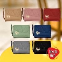 ราคา กระเป๋าสตางค์ ปักลายหัวใจสวยงาม ดีไซน์น่ารัก พร้อมสายคล้อง ขนาด 8 x 11 x 2.5 ซม. ช่องใส่แบงค์ ช่องใส่เหรียญมีซิป (42463231509)