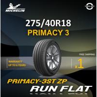 ราคา Michelin PRIMACY 3 ZP RUN FLAT 275/40R18 ยางใหม่ ผลิตปี2025 ราคาต่อ1เส้น ยางรันแฟลต ขอบ18 แถมจุ๊บลมยางต่อ1เส้น (51602914255)