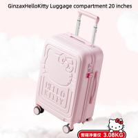 ราคา Ginzaxhellokitty กระเป๋าเดินทางล้อลาก ลายแมวน่ารัก ขนาด 66.6 ซม. สีชมพู สําหรับนักเรียนหญิง 20 นิ้ว 24 นิ้ว 26 นิ้ว ล็อคแบบผสม ซานริโอ กระเป๋าเดินทาง gift (24461384259)