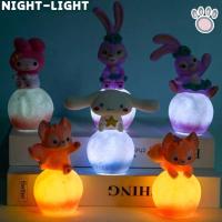 ราคา SANRIO โคมไฟกลางคืน รูปการ์ตูน Hello Kitty Cinnamoroll Moon Kuromi Melody เรืองแสง ของเล่นสําหรับเด็ก (16296072225)