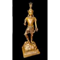 ราคา ท้าววิรูปักษ์ หน้าเทพ วัดหน้าพระเมรุราชิการาม จ.อยุธยา สูง22นิ้ว เนื้อทองเหลือง (28489671789)