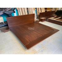 ราคา เตียงญี่ปุ่นเหลี่ยม 6 ฟุต สีน้ำตาล(ST) (40804112307)