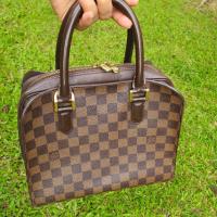 ราคา lV Triana Damier Ebene PM ของแท้มือสอง (42124923539)