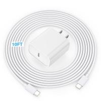 ราคา เครื่องชาร์จ iPhone 17 16, [ได้รับการรับรอง Apple MFi] 20W Apple USB C Fast CHARGING Wall Charge Adapter พร้อม 10FT USB Type C สายชาร์จสําหรับ iPhone 17/Air/17 Pro/16 Pro Max/iPhone 15/ (43076345742)