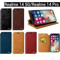 ราคา เคสกระเป๋า สำหรับ Realme 14 5G/Realme 14 Pro 5G มีช่องใส่นามบัตร เคสกระเป๋าซองเปิดปิด มีขาตั้งในตัว (42201229696)