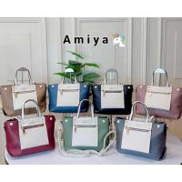 ราคา AMIYA #995 กระเป๋าสะพาย. สีทูโทน น่ารักสุดๆ มีหลายสีให้เลือก ใส่ของได้เยอะจุใจสุดๆ พร้อมส่งจ้าาาาาาา (29822835578)