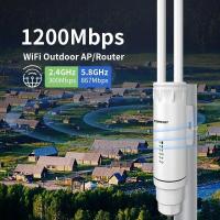 ราคา Comfast 1200Mbps CF-EW74 Dual Band ตัวขยายสัญญาณ WiFi 2.4G 5G High Power Outdoor AP Comfast Repeater (5391769365)