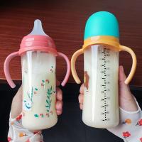 ราคา New ‼️ Pige0n พีเจ้น ขวดนมเด็ก พร้อมหูจับ สีชา PPSU คอกว้าง พร้อมจุกนมฟรี ‼️ 330ml (ส่งด่วนจากไทย) (21092830393)