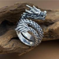 ราคา 925 Sterling Silver Vintage Seiko Shenlong Living Circle Dragon Ring Head (26194213688)