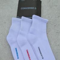 ราคา (ร้านค้าต้นฉบับ) ชุด 3 PSG CONVERSE WHITE SCHOOL SOCKS SZ 35-38 (26194247264)