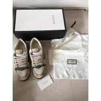 ราคา รองเท้า Gucci Screener leather sneaker size 8.5 ของแท้ (18523997848)