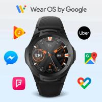 ราคา Ticwatch S2 Wear OS โดย Google Smartwatch GPS ในตัว 24 ชั่วโมง Heart Rate Monitor forMen 5ATM กันน้ํา forIOS และ Android (25064241440)