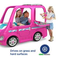 ราคา รถสำหรับตั้งแคมป์นั่งขับเคลื่อนด้วยแบตเตอรี่Power Wheels Barbie Dream Camper (16385014435)