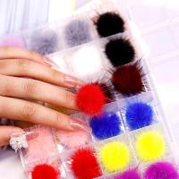 ราคา เวลา* น่ารักเล็บปอมปอมปุยตุ๊กตาที่ถอดออกได้นุ่มปุยปอมปอมเล็บอุปกรณ์เสริม (42078369819)