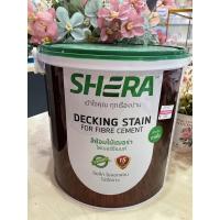 ราคา สีย้อมไม้เฌอร่าไฟเบอร์ซีเมนต์ DF-1102G สีแดงเชอรี่ เงา แกลลอน สำหรับทาพื้นทั่วไป รหัส 1715479900 (15261945586)