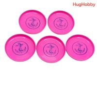 ราคา [ขายเหมา 5 ชิ้น] มือ2 งานเก่าไทย ที่รองแก้ว ตราสมอ พลาสติก สีชมพู ขนาด 8cm (42018238851)