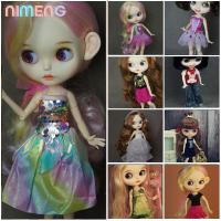ราคา NIMENG Elegant T-shirt Dresses, DIY Accessories Cute Doll Simple Dresses, Gift Toys Mini Fashion Princess Gauze Skirt for azone19 ICY DBS Dolls for blythe Dolls (47505805743)